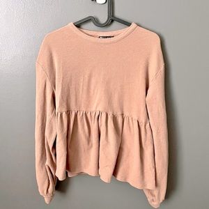 BOGO FREE!! NWOT womens asos waffle knit long sleeve top